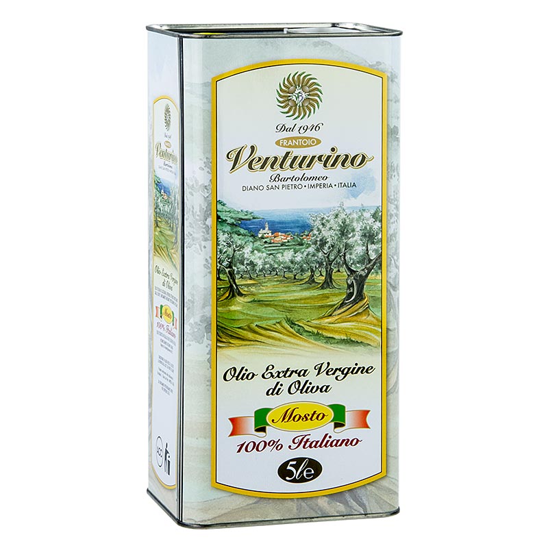 Natives Olivenöl Extra, Venturino "Mosto", 100% Italiano Oliven, 5 l