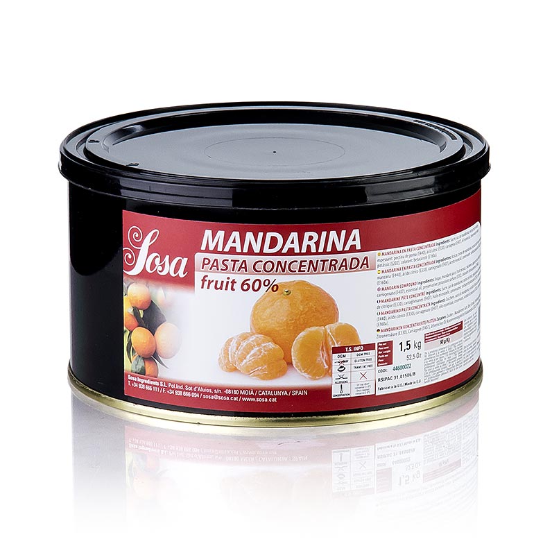 Sosa Paste - Mandarinen, 1,5 kg