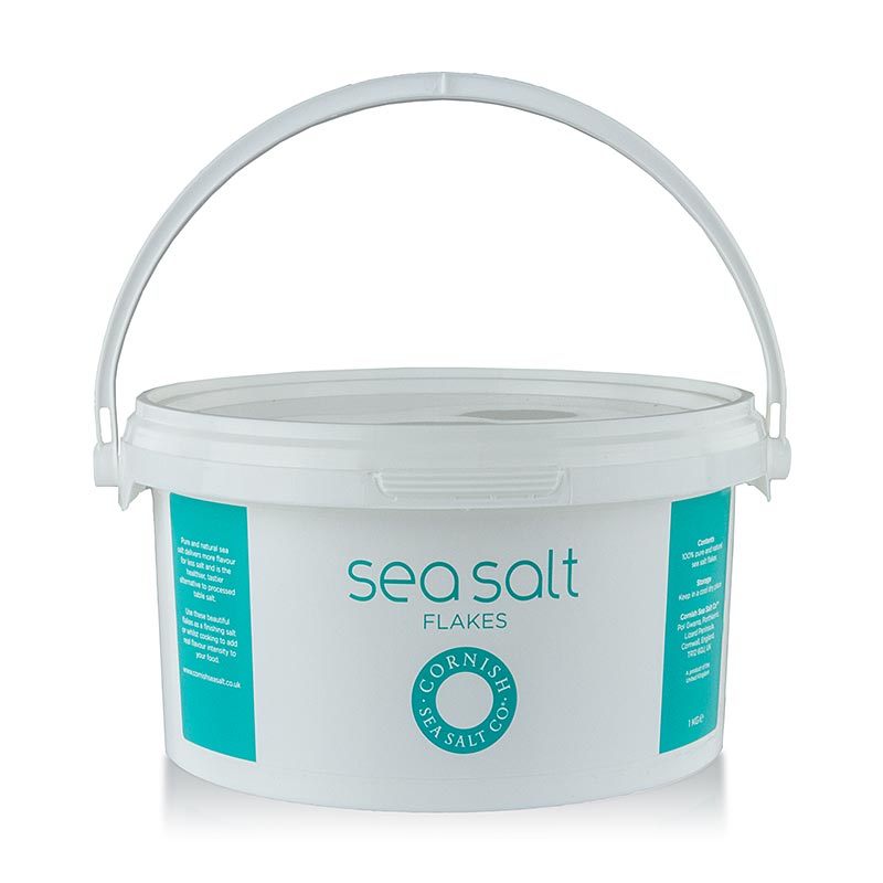 Cornish Sea Salt, grobe Meersalzflocken aus Cornwall/England, 1 kg
