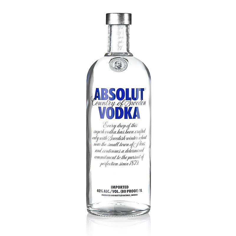 Absolut Vodka, 40% vol., Schweden, 1 l