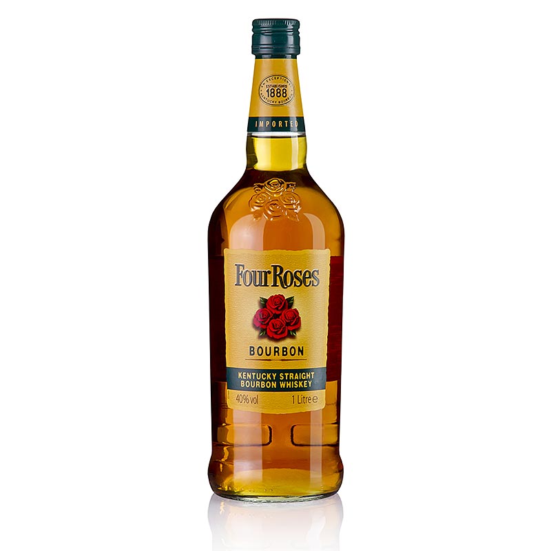 Bourbon Whisky Four Roses, Kentucky Straight Bourbon, 40% vol., USA, 1 l