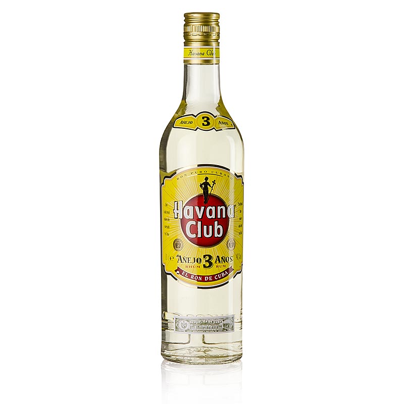 Havana Club Anejo 3 Anos Rum, 3 Jahre, goldgelb, 40% vol., 700 ml