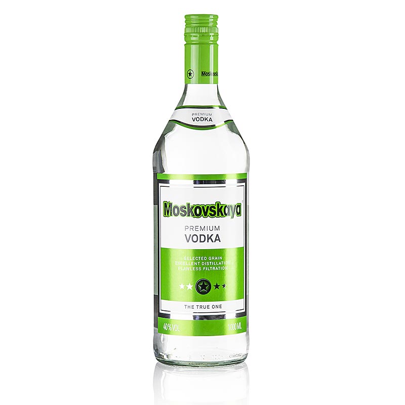 Moskovskaya Vodka Russland 38 % Vol. 1,0 Liter (Markenprodukt), 1 l