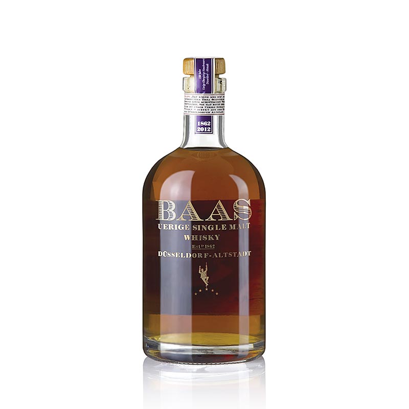 Single Malt Whisky Uerige Baas, 5 Jahre, Port Fass, 46,8% vol., Düsseldorf, 500 ml