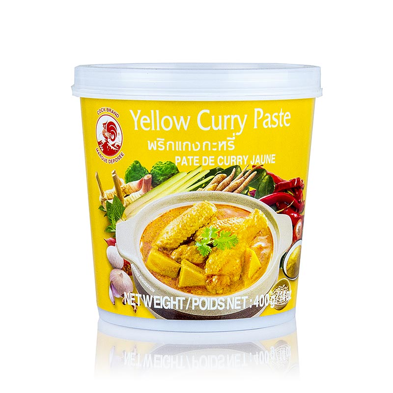 Curry Paste, gelb, Cock Brand 400 g