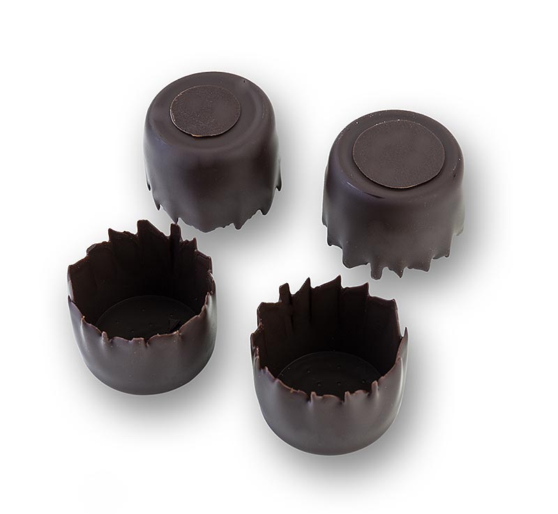 Schokoladen- Form "Geriffelt" Zartbitter, Ø 25mm, H20mm, Michel Cluizel, 864 g, 288 St