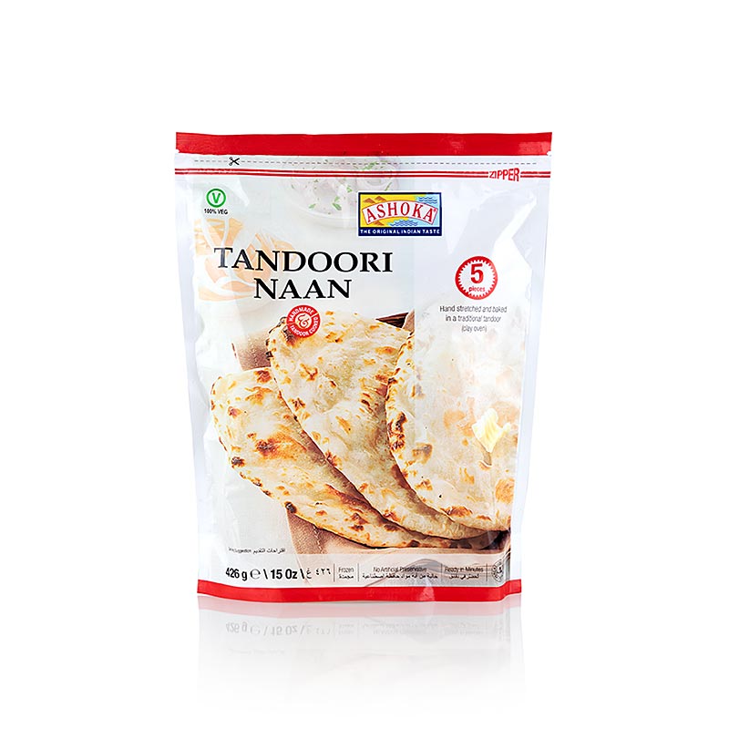 Tandoori Naan, Indisches Brot, natur, TK, 426 g, 5 St