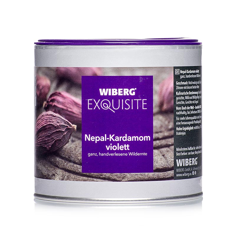 Wiberg Exquisite Nepal-Kardamom, violett, ganz, handverlersene Wildernte, 140 g