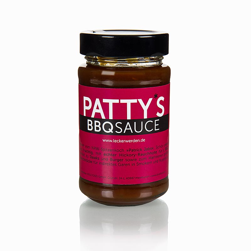 Pattys BBQ Sauce, kreiert von Patrick Jabs, 225 ml
