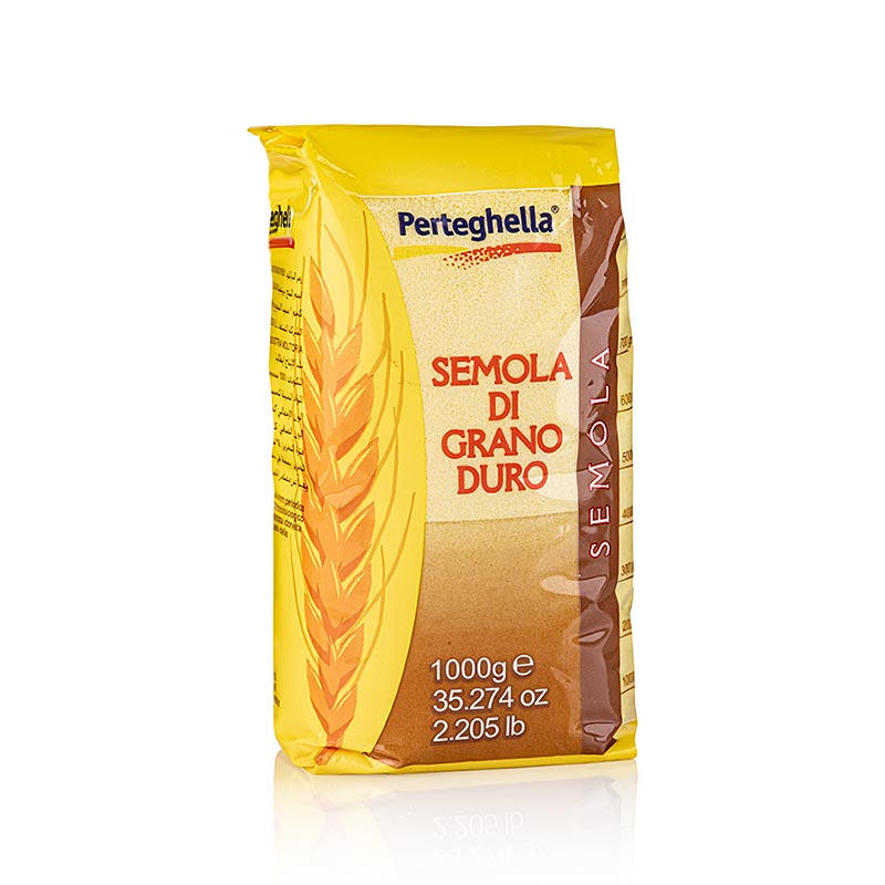 Hartweizengrieß - Semola di Grano Duro, für glatte Nudeln u. Gnocci, 1 kg
