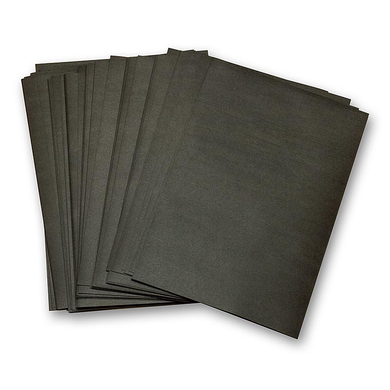 Einschlagpapier, fettbeständig, Zuschnitte, schwarz, 19x28cm, 1.000 St