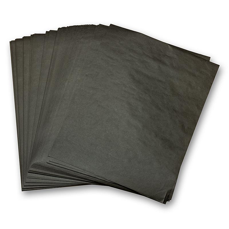 Einschlagpapier, fettbeständig, Zuschnitte, schwarz, 28x38cm, 1.000 St