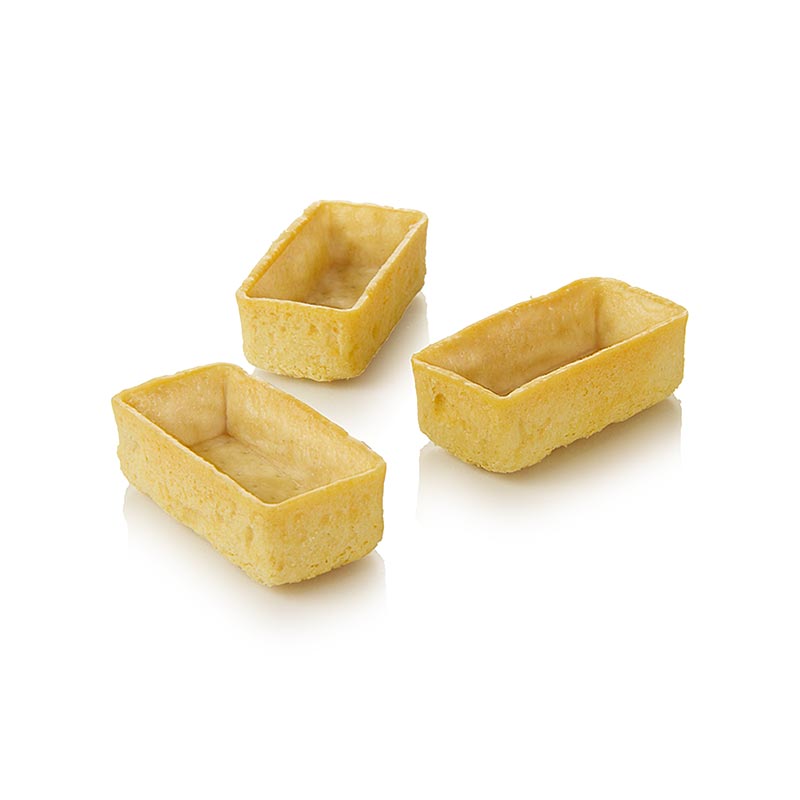 Dessert Tartelettes - Filigrano, rechteckig, 5,3x2,6cm, H 1,7cm, Mürbeteig, 150 St