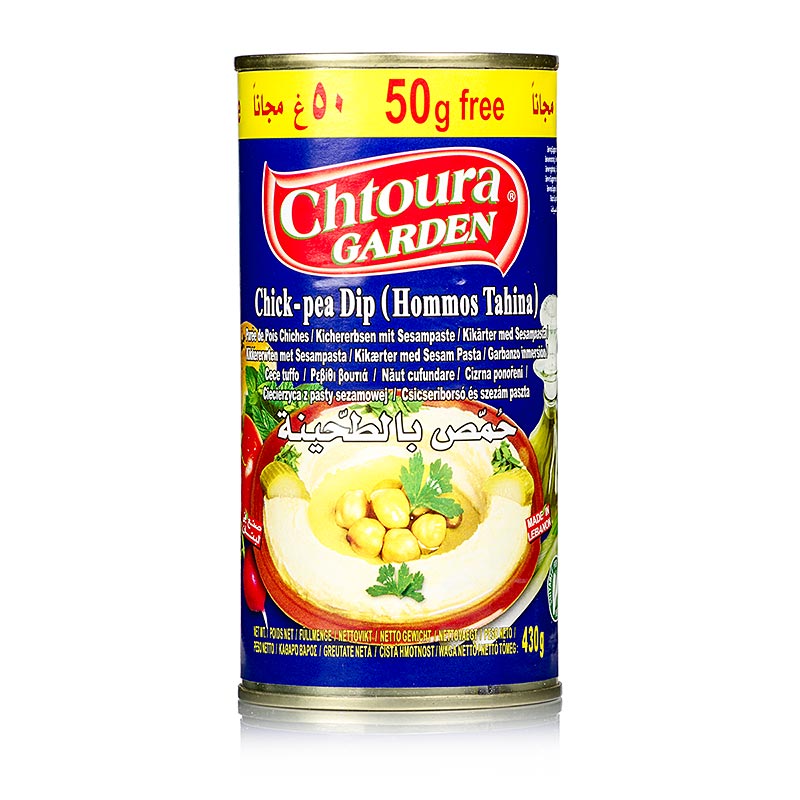 Hummus Tahini - Kichererbsenpüree mit Sesam, Chotura, 380 g