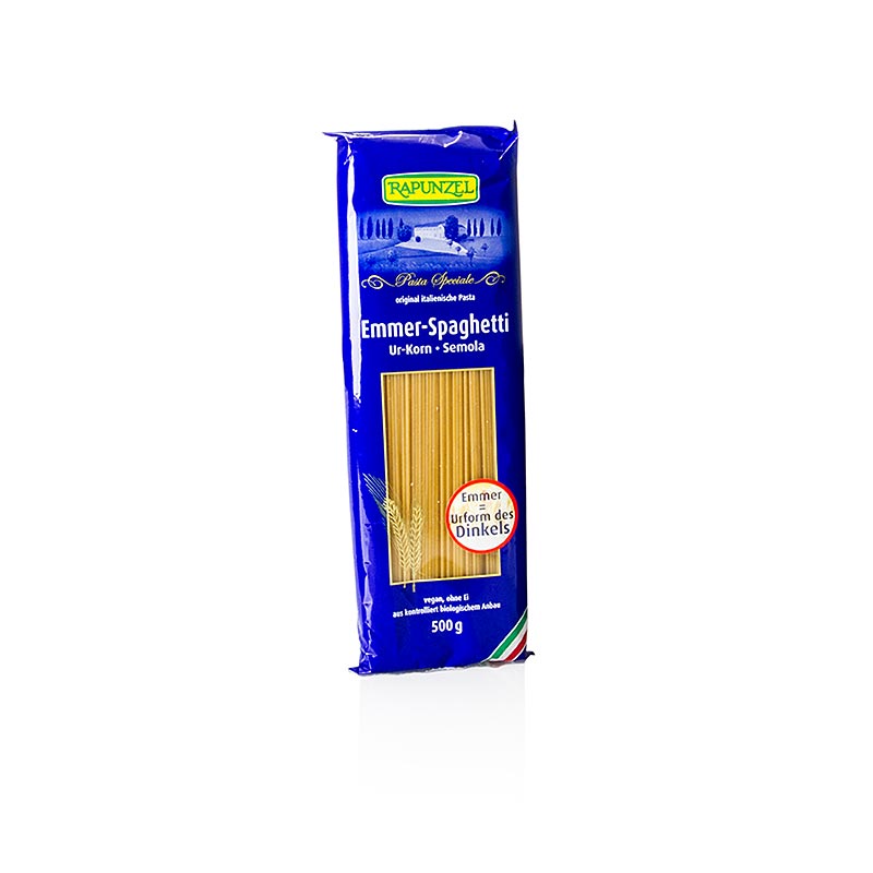 Rapunzel, Emmer Nudeln - Spaghetti, Semola, BIO, 500 g