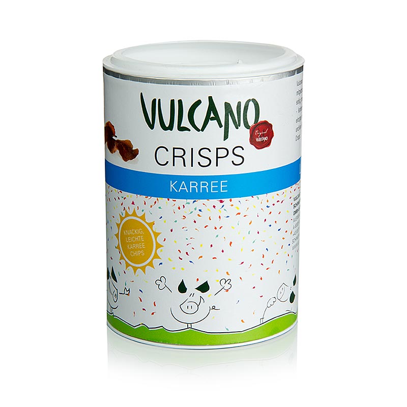 VULCANO Crisps, Karree, Schinken - Chips, mit weniger Salz 35 g
