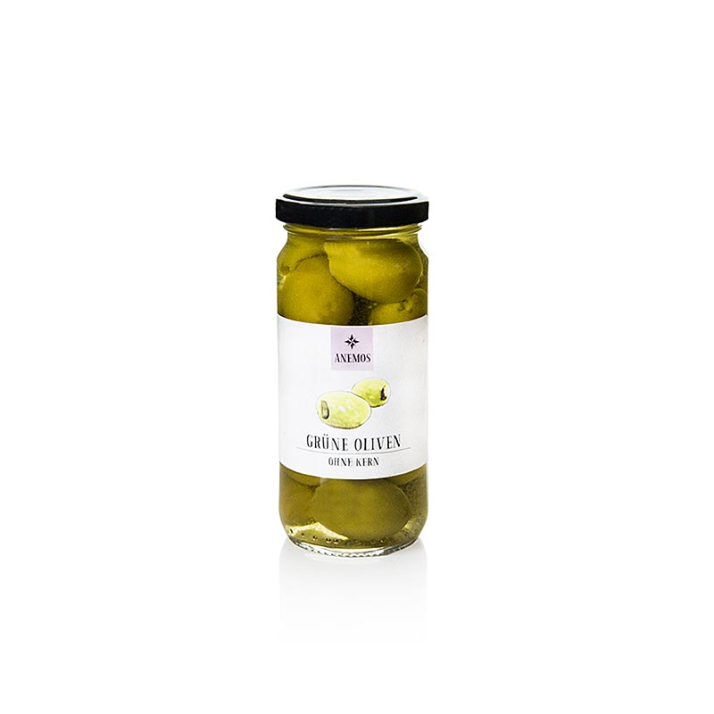 Grüne Oliven, ohne Kern, in Lake, ANEMOS, 227 g