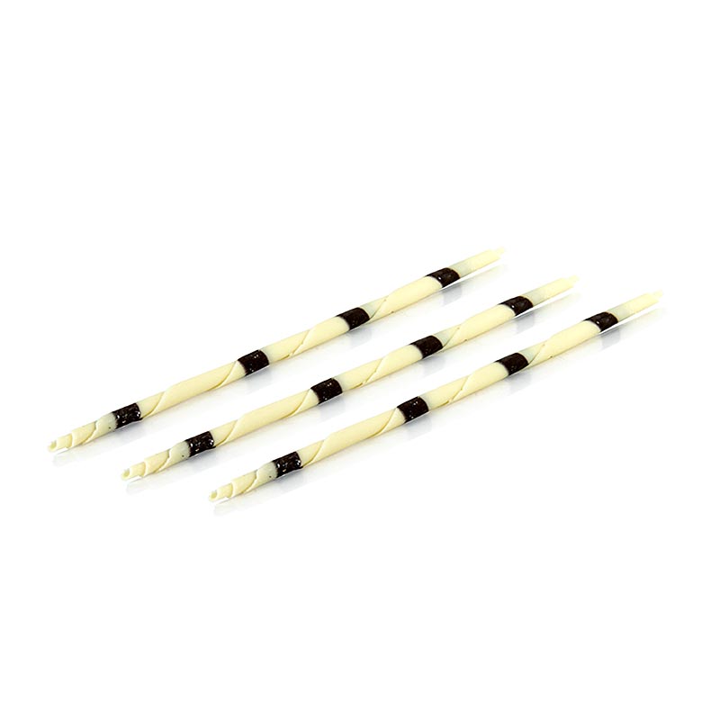 Schokozigarren - XL Pencil, weiß / schwarze Streifen, 20cm, Mona Lisa, 900 g, 115 St