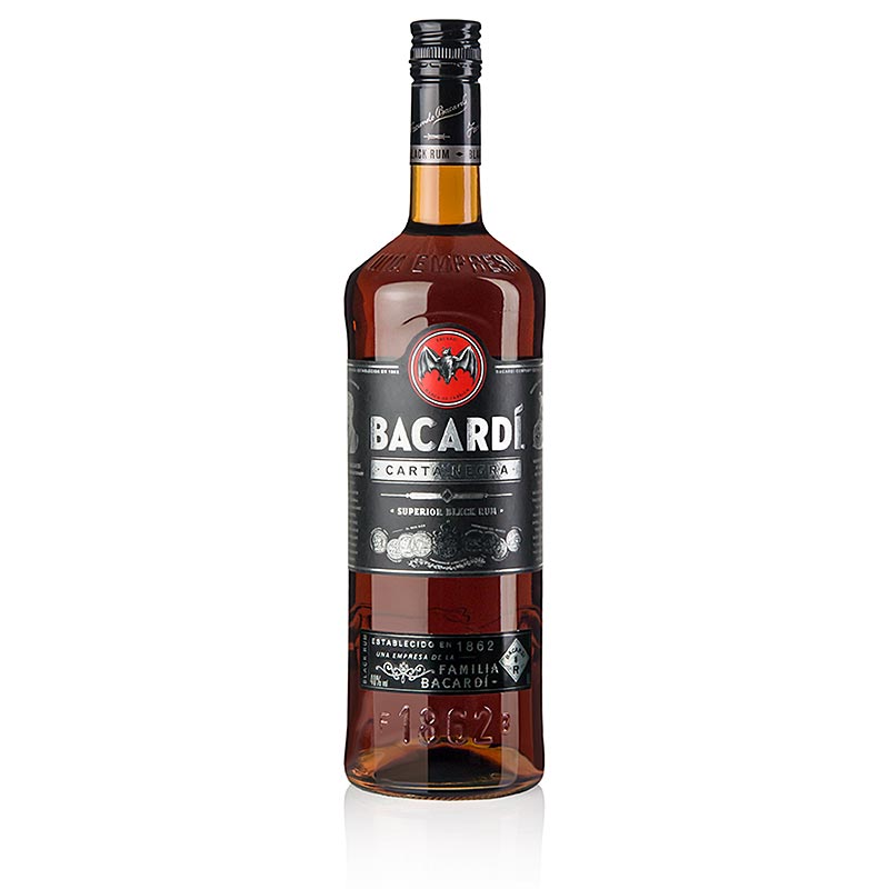 Bacardi Carta Negra Superior Black Rum, 37,5% vol., 1 l