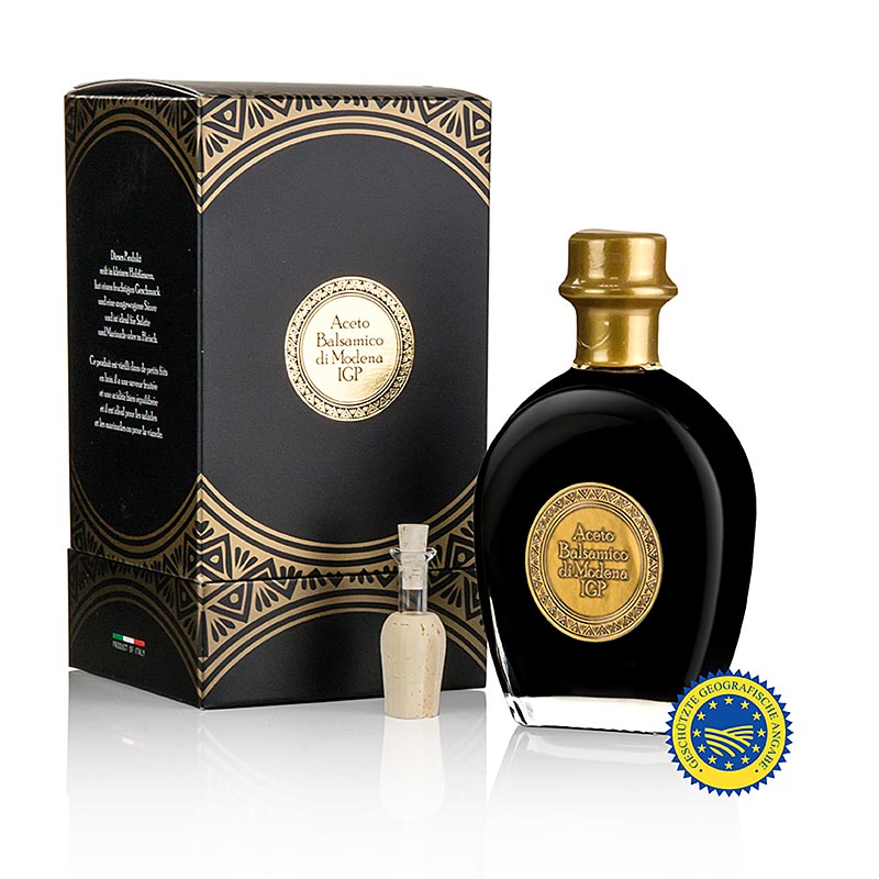 Aceto Balsamico di Modena g.g.A. aus dem Wacholderfass, schwarze Schatulle, 250 ml