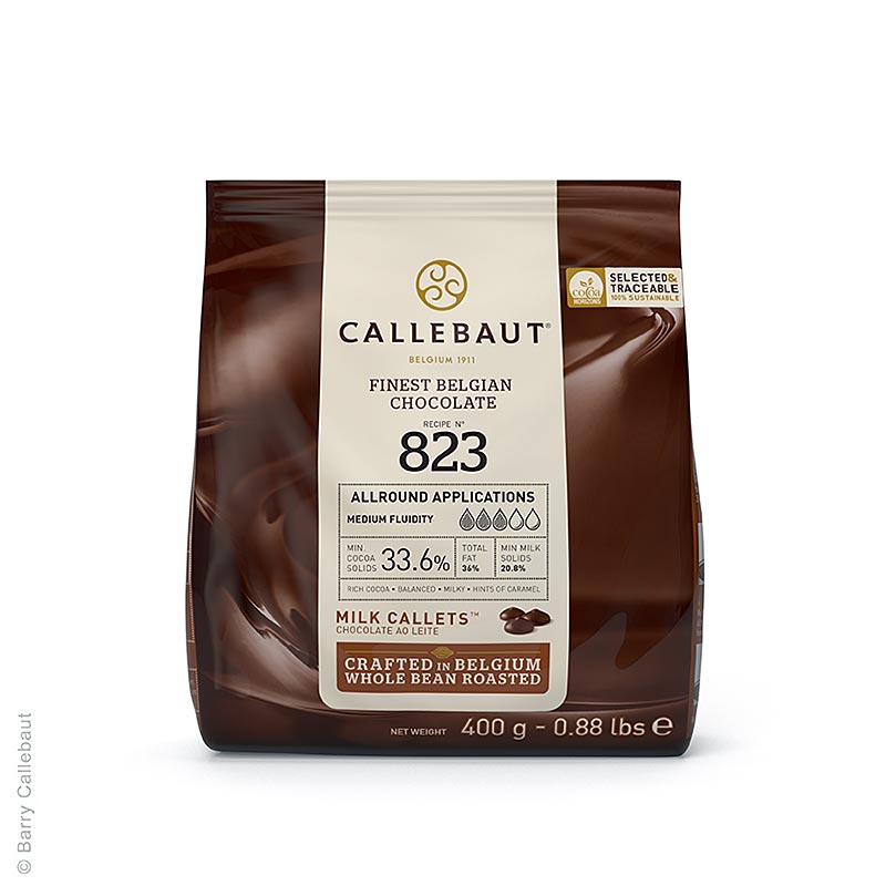 Vollmilch, Callets, 33,6% Kakao, 400 g