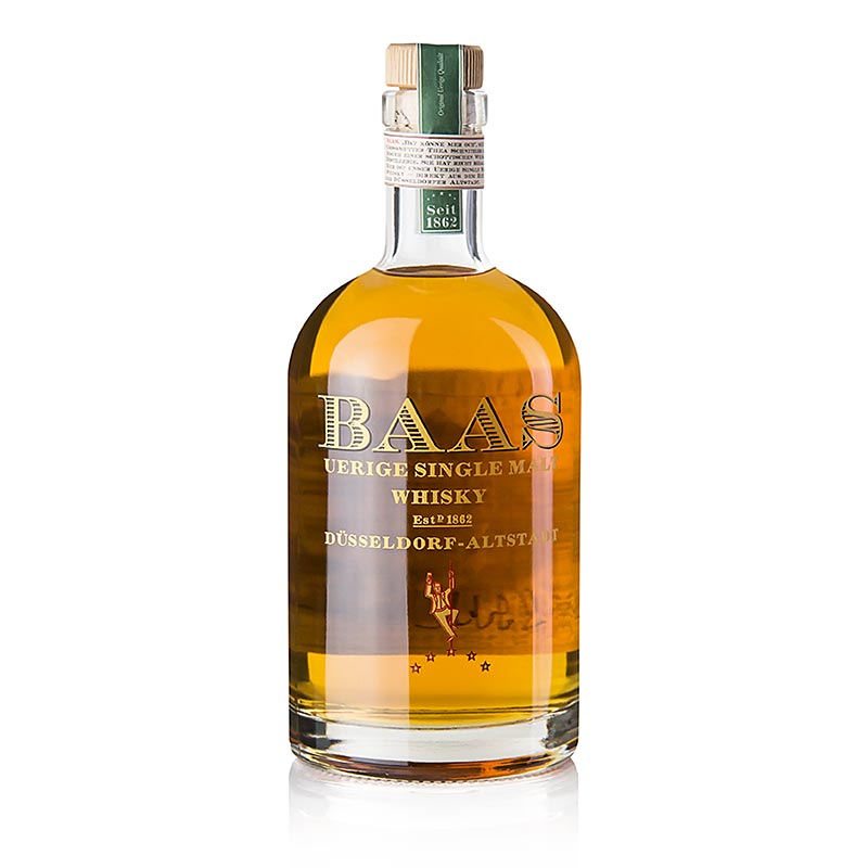 Single Malt Whisky Uerige Baas, 10 Jahre, Bourbon Fass, 46% vol., Düsseldorf 500 ml