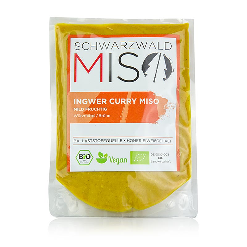 Miso Ingwer Curry Paste, mild-fruchtig, Schwarzwald Miso, BIO, 220 g