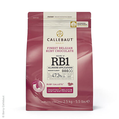Ruby - Rosa Schokolade (47,3%), Callets Couverture, Callebaut 2,5 kg