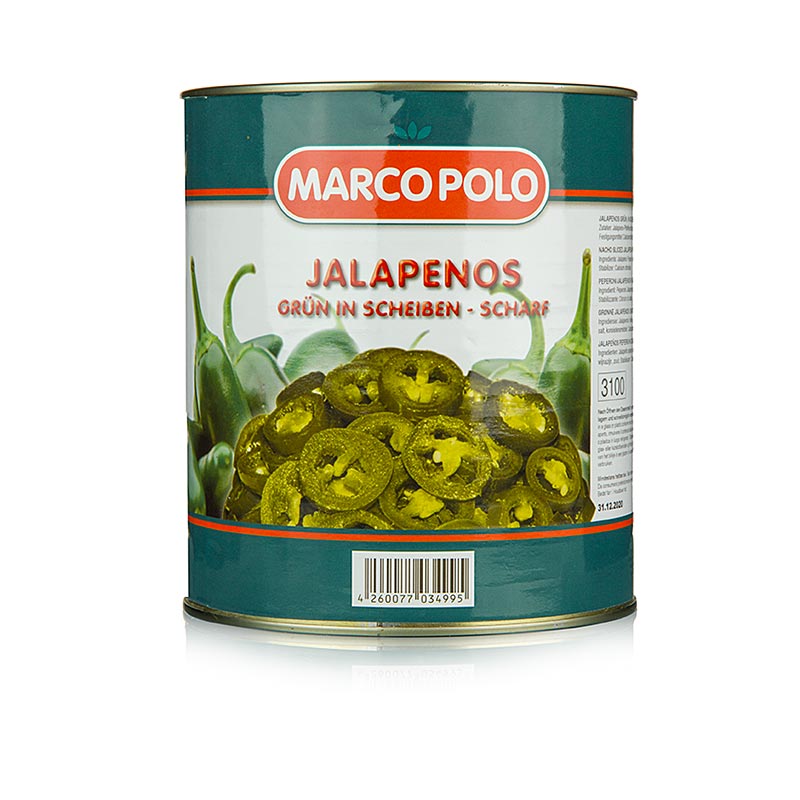 Chili Schoten - Jalapenos, geschnitten 3 kg