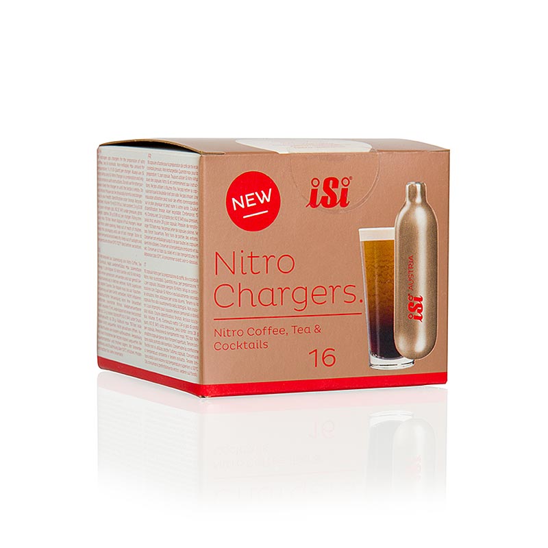 Einweg Nitrokapseln, für Nitro Cold Brew Coffee (reiner Stickstoff), iSi 16 St