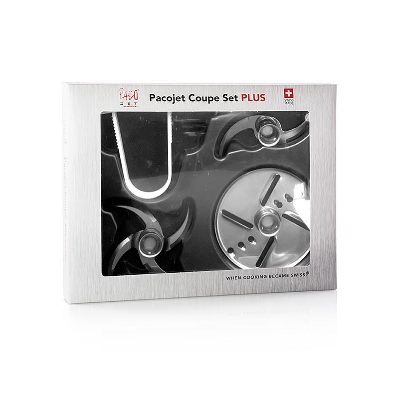 PACOJET Coupe Set PLUS (2 Messer+ 1 Schlagscheibe + Messerzange) für PJ PLUS 2, 4 tlg.