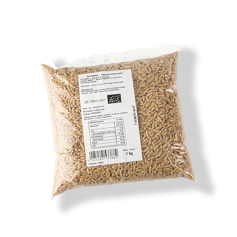 KAMUT® Khorasan Weizen, Vollkorn, ganz, BIO, 1 kg