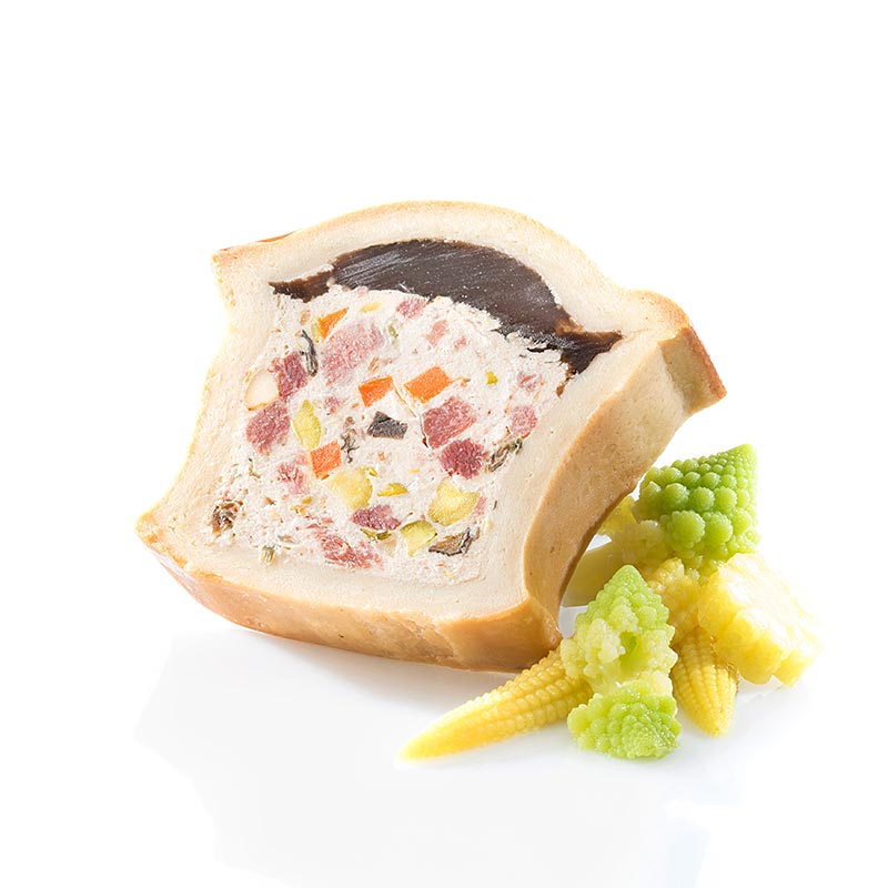 Pâté von Schwein & Ochs, mit Morcheln, im Teigmantel, TK, 500 g