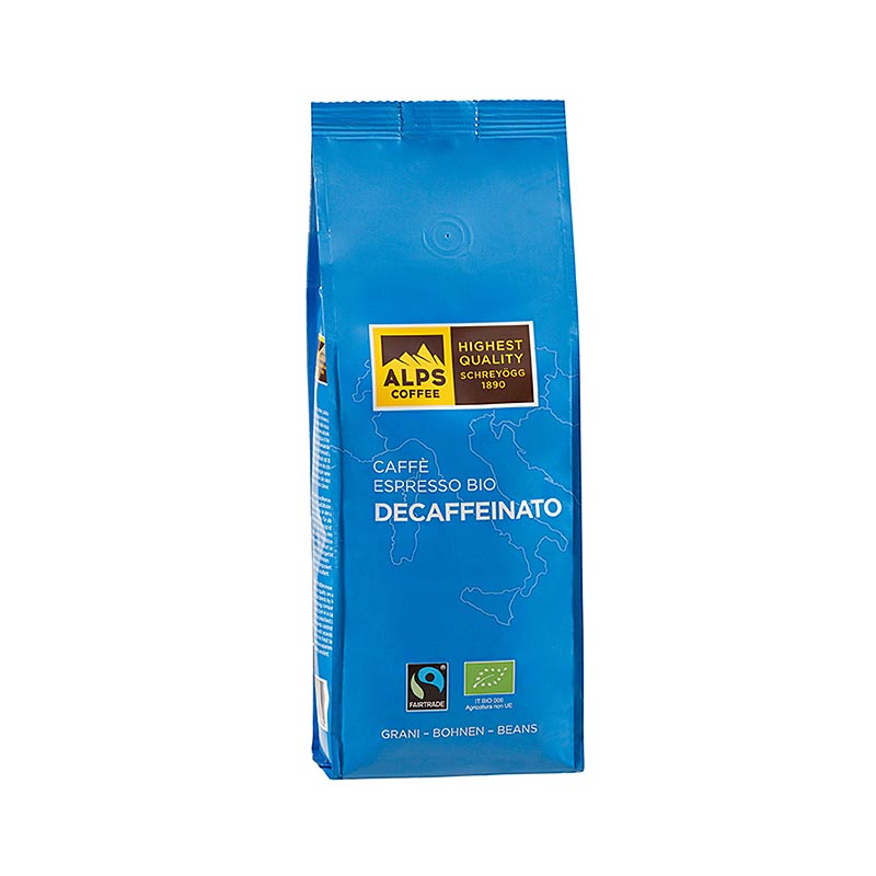 Schreyögg Kaffee Caffè Decaffeinato, entkoffiniert, ganze Bohnen, Fair Trade BIO, 500 g