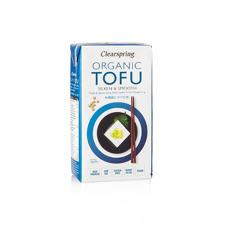 Organic Japanese Tofu, Seidentofu soft, Clearspring, BIO, 300 g