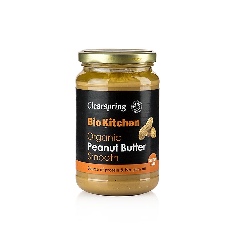 Organic Peanut Butter, smooth (Erdnusspaste / Pindakaas), Clearspring, BIO, 350 g