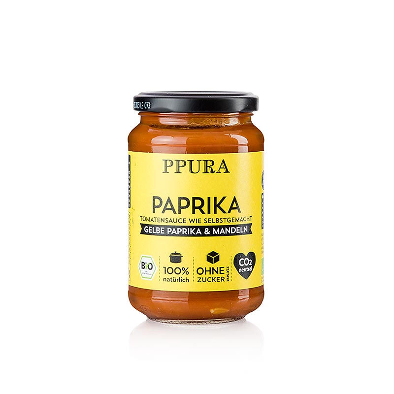 Ppura Sugo Paprika - mit gelber Paprika und Mandeln, BIO, 340 g