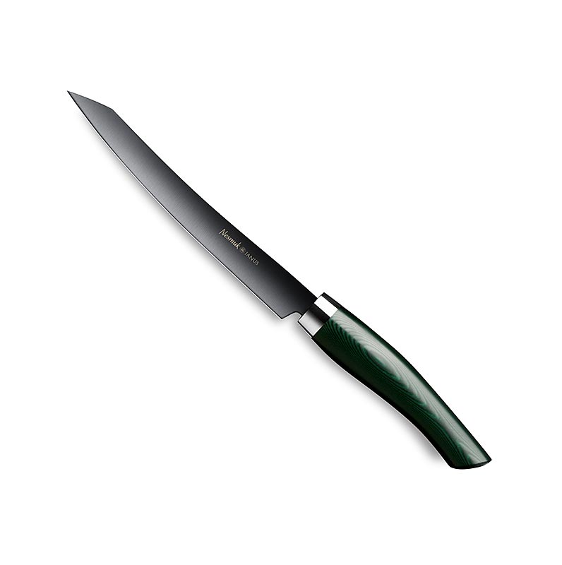 Nesmuk Janus 5.0 Slicer, 160mm, Edelstahlzwinge, Griff Micarta grün, 1 St