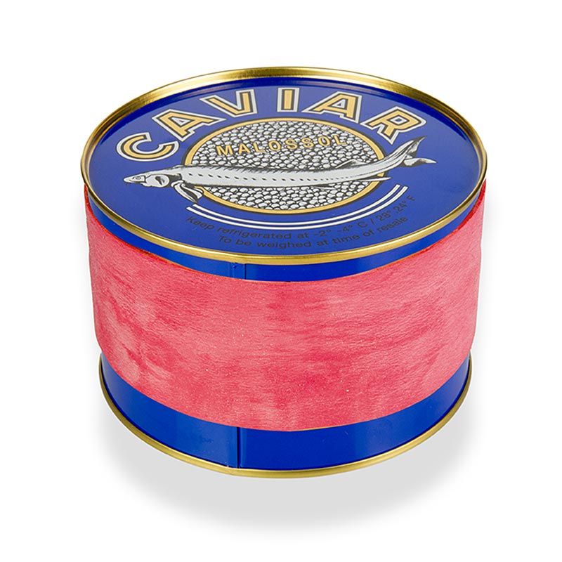 Kaviardose - dunkelblau, mit Verschluss-Gummi, ø 12cm, für 1000g Kaviar, 1 St
