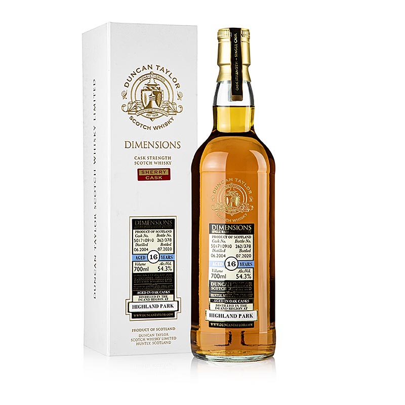 Single Malt Whisky Highland Park 2004/2020 Duncan Taylor, 54,3% vol., Orkney 700 ml