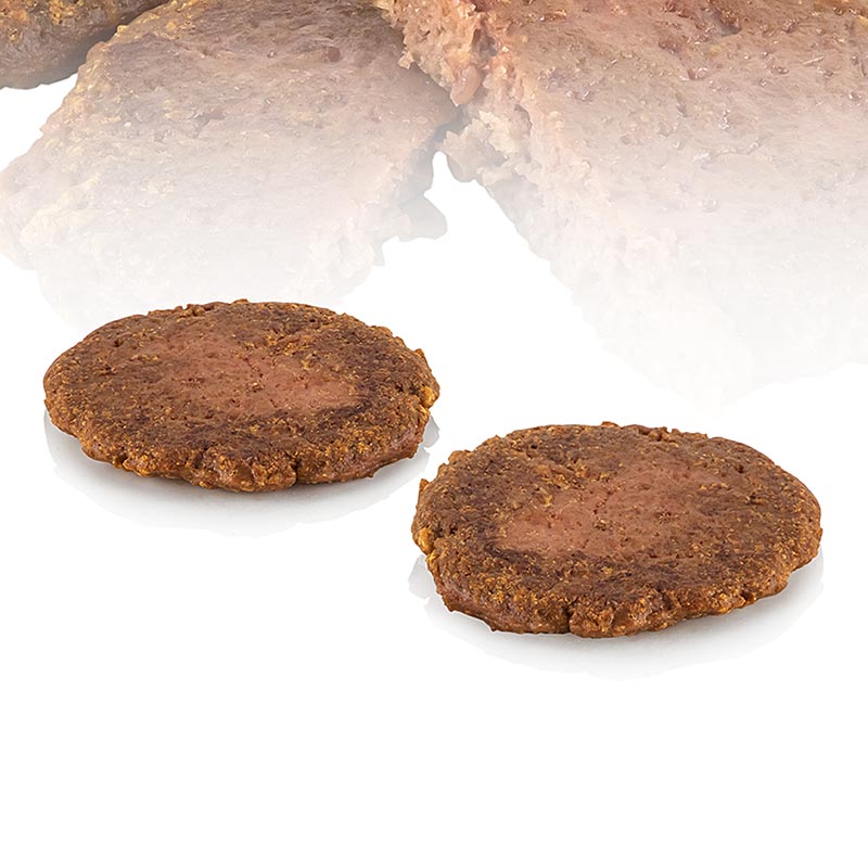 Erbsenprotein Burger Patties, vegan, ca. 12cm Ø, TK, Hela, 5 kg, 40 x 125g