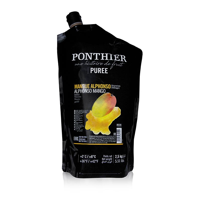 Ponthier Mango Püree, mit Zucker, 2,5kg, 2,5 kg