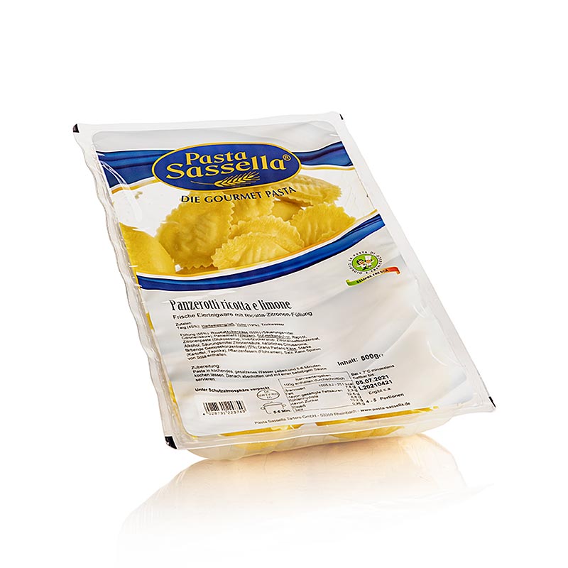 Frische Ravioli/Panzerotti mit Ricotta-Zitronen-Füllung, Sassella, Saisonware 500 g