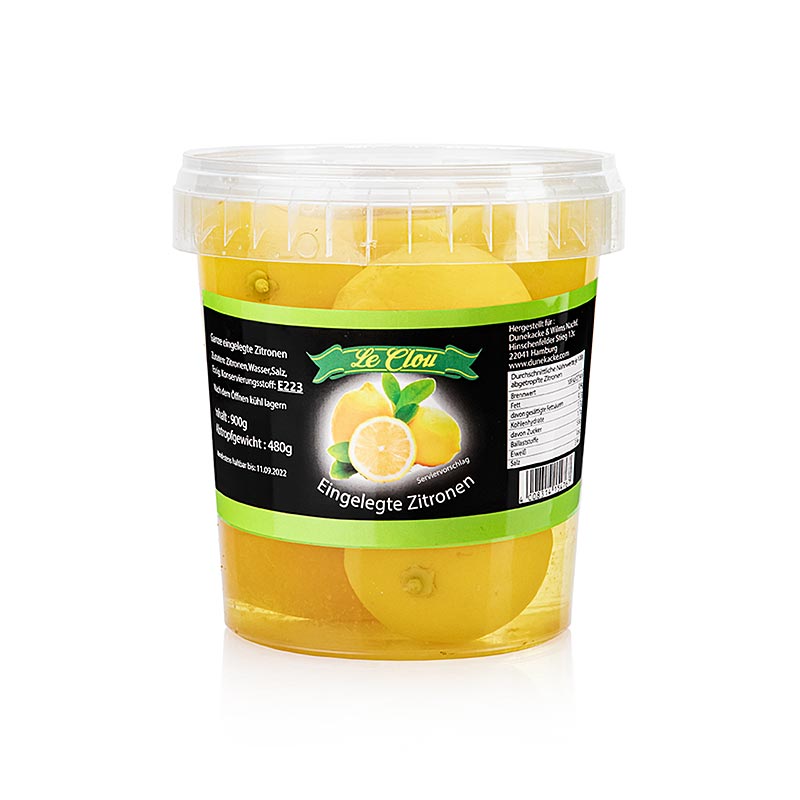 Eingelegte ganze Zitronen, gesalzen, 900 g