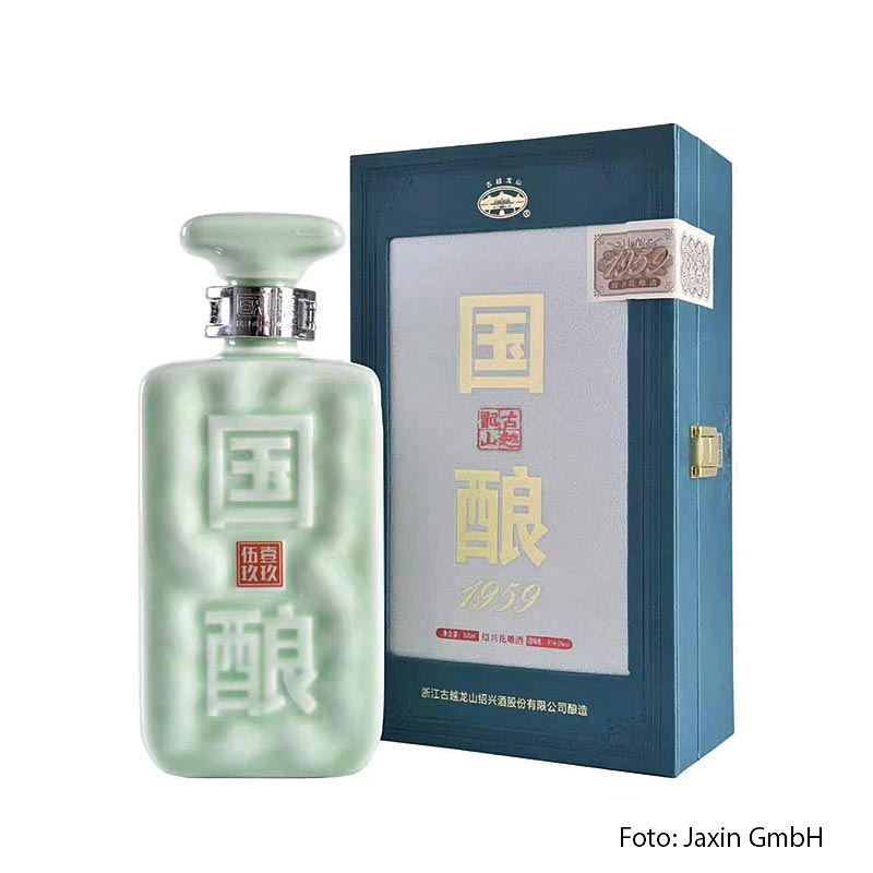 Shaoxing Guoniang 1959, Green Jade Gelber Reiswein, 15% vol., China, 500 ml
