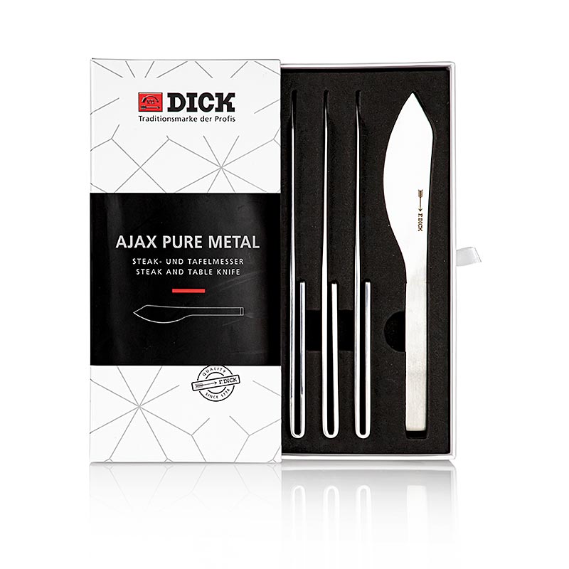 Dick Steakmesserset Ajax Pure Metal, 4 tlg.