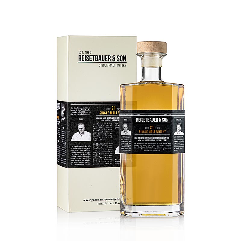 Reisetbauer Single Malt Whisky 21 Jahre 48% vol., 700 ml